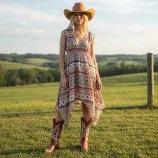 Abito tre cuori rosa senza