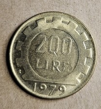 1979 Italy 200 Lire Coin -