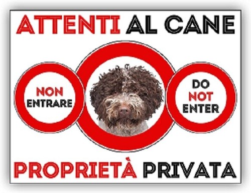 Targa cartello attenti - cartello, al