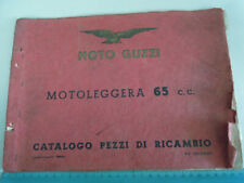 MOTO GUZZI Motoleggera 65cc GUZZINO Catalogo ricambi ORIGINALE