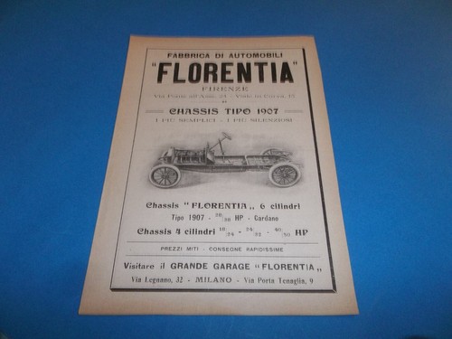 Pubblicita 1907 macchina da - 1907,