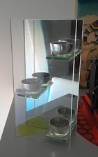 Maisons du Monde porta tealight in vetro a specchio