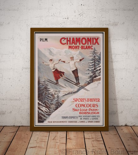 Poster sci chamonix - poster,