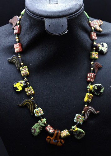 Collana perle vetro - in,
