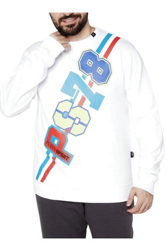 Felpa uomo plein sport scollo - felpa,