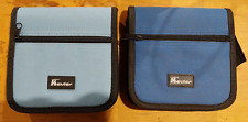 set di 2 raccoglitore borsa porta cd kevler azzurro e blu