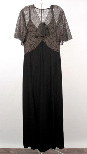 Pizzo rayon nero vintage - rayon,