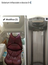 SOLARIUM DOCCIA E POLTRONA TRIFACCIALE CON GETTONIERA