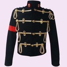 Cappotto lana treccia nero/oro