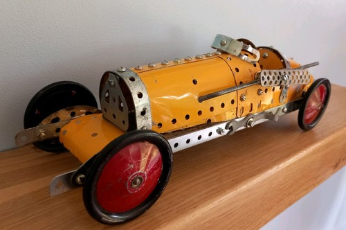 Vecchia auto corsa meccano - meccano,