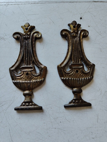 Coppia fregi bronzo - coppia, bronzo/ottone