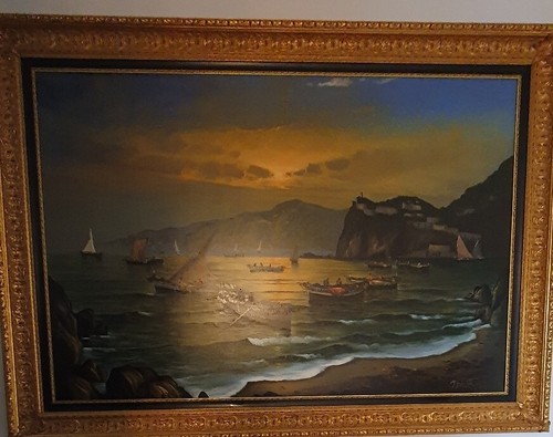 Quadro olio tela mario - quadro,