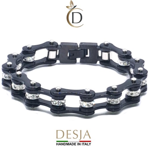 Bracciale catena moto acciaio - bracciale,
