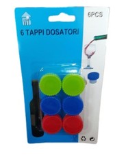 x Set 6 Tappi Colorati