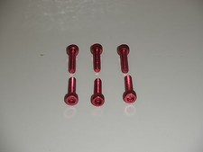 VITI IN ERGAL TESTA CILINDRICA TCEI M5X20 ROSSE 6 PEZZI