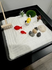 Cat Koi Fish Zen Garden 7 Inch