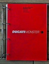 Ducati Monster 400/600/750 2001 MANUALE D'OFFICINA originale su carta in inglese