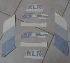 Kawasaki Set Adesivi Decalcomania KLR Electric Starter Col.bianco/blu