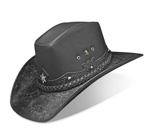 Cappello cowboy nero - da,