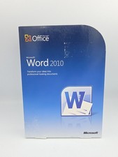 Microsoft MS Office Word 2010 con licenza per 2 PC versione completa inglese al dettaglio scatola