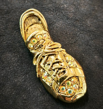 spilla vintage americana anni 70 a forma di scarpa firma Danecraf  - vtg  brooch