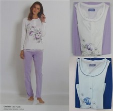 LINCLALOR PIGIAMA DONNA COTONE GIOVANILE COMPLETO CASA MANICA E PANTALONE LUNGHI