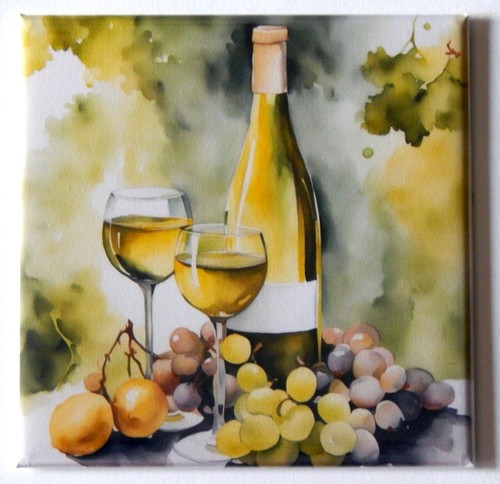 White wine fridge - magnet, sign