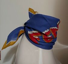 FOULARD pochette cotton  vintage '70s FENDI made in Italy NEW! rare