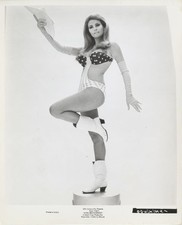 Raquel Welch stelle e righe bikini pin up foto originale Myra Breckenridge