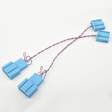 2X Connettore Subwoofer Sottosella Cablaggio Linea Senza Perdita Cavo Treccia per