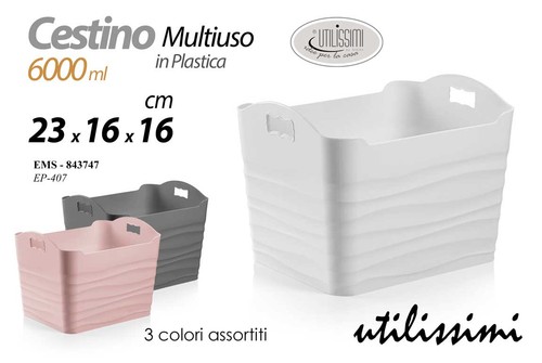 Cesto portaoggetti bagno