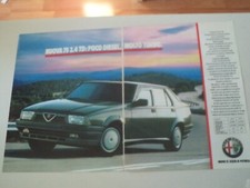 advertising Pubblicità 1989 ALFA ROMEO 75 2.4 TD