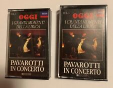 Audio Cassette PAVAROTTI IN CONCERTO VOL. 1 e 3 COME NUOVE