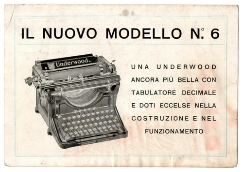 Macchina scrivere underwood - macchina,