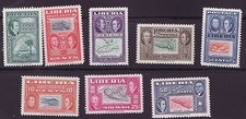 Liberia # 332-37 C68-69 MNH