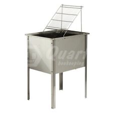 BANCO in acciaio inox per disopercolare cm. 56x51x42