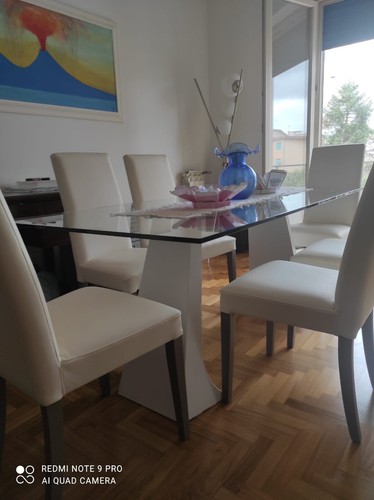 Tavolo cristallo 6 sedie - tavolo, di