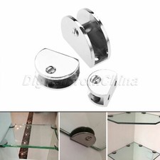 Staffe per mensole in vetro lega di zinco fai da te librerie scaffalature morsetto di stoccaggio staffa 1x