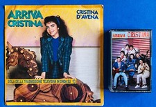 CRISTINA D’ AVENA Lotto 1 45 GIRI + 1 MC 1988 ● ARRIVA CRISTINA Sigla TV CARTONI
