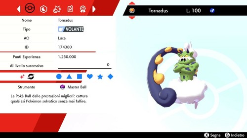 Tornadus shiny - shiny, iv