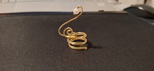 ANELLO "cigno d'oro"  in filo di rame dorato