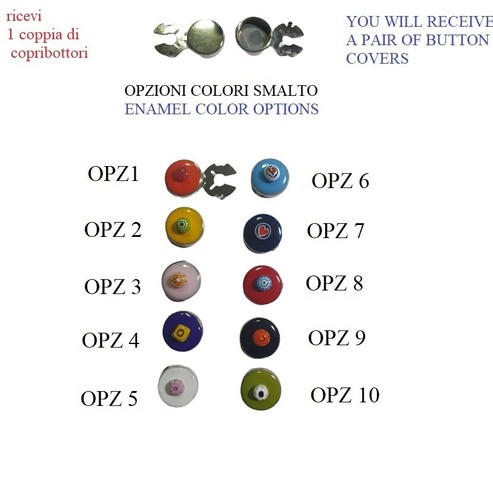 Copribottoni argentati - copribottoni, c8