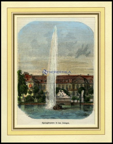 Stoccarda fontana negli - stoccarda:,