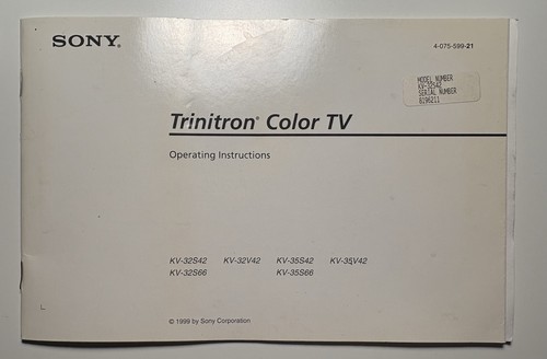 Manuale per colori sony - manuale, a
