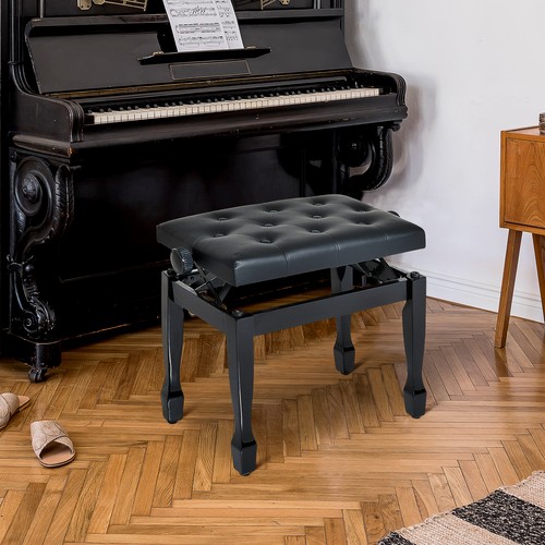 Homcom sgabello pianoforte - sgabello,