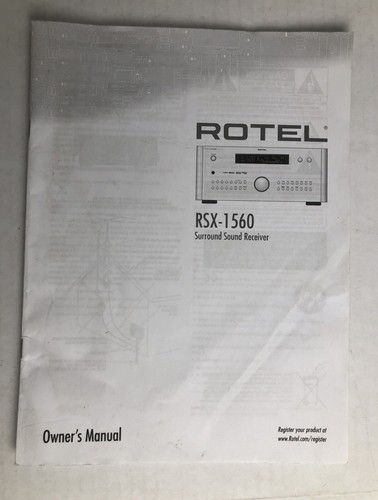 Rotel rsx 1560 ricevitore - rotel,