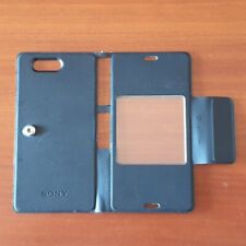 SONY XPERIA Z3 COMPACT CUSTODIA PROTETTIVA A LIBRETTO ORIGINALE SONY SCR-26 NERO