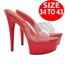 Sandali rossi fascia