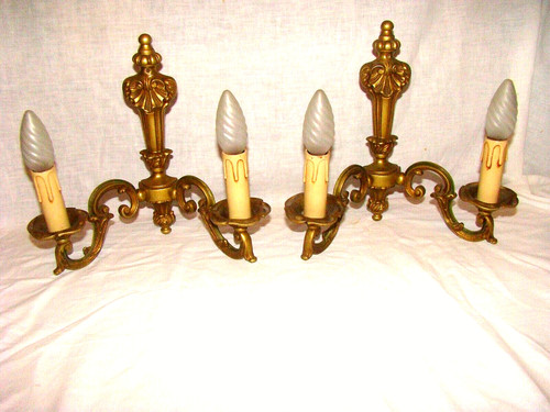 Paire appliques bronze - paire,