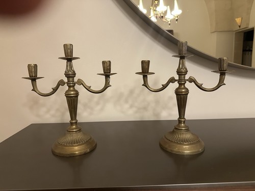 Coppia antihi candelabri - di,